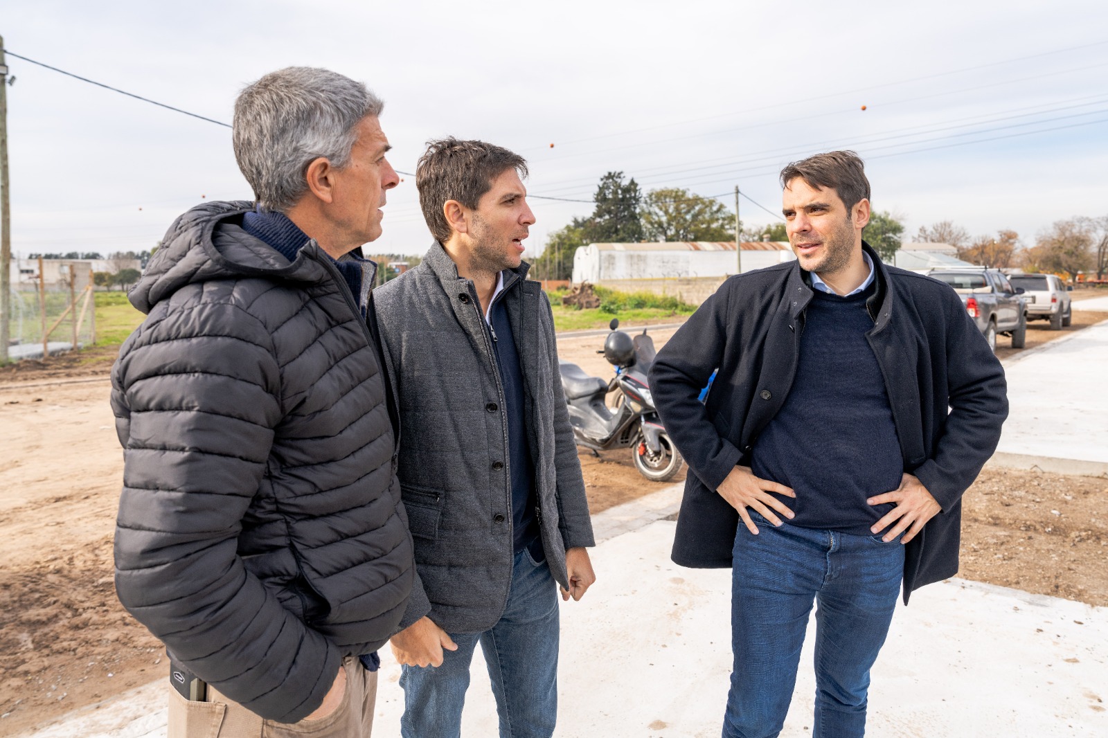 Lee más sobre el artículo Manuel y Santiago Passaglia recorrieron la obra del nuevo parque público en ruta 188