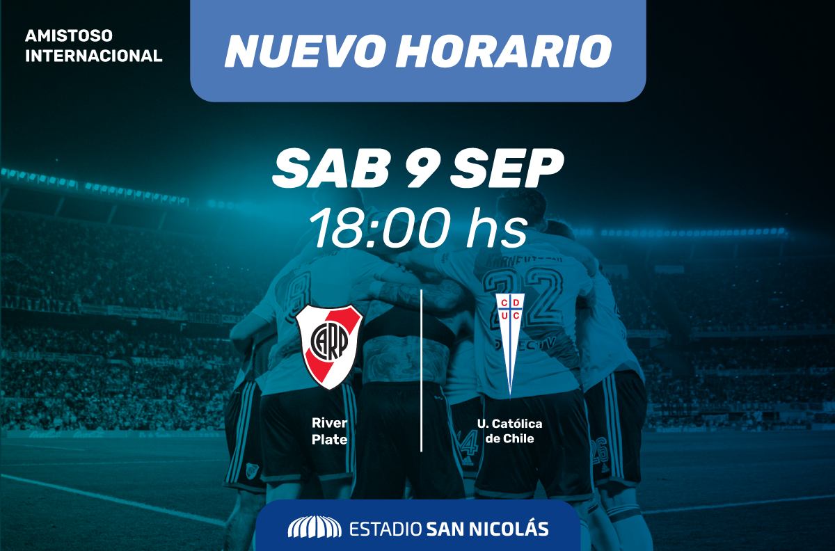 Lee más sobre el artículo Cambio de horario: River jugará en San Nicolás a las 18 horas