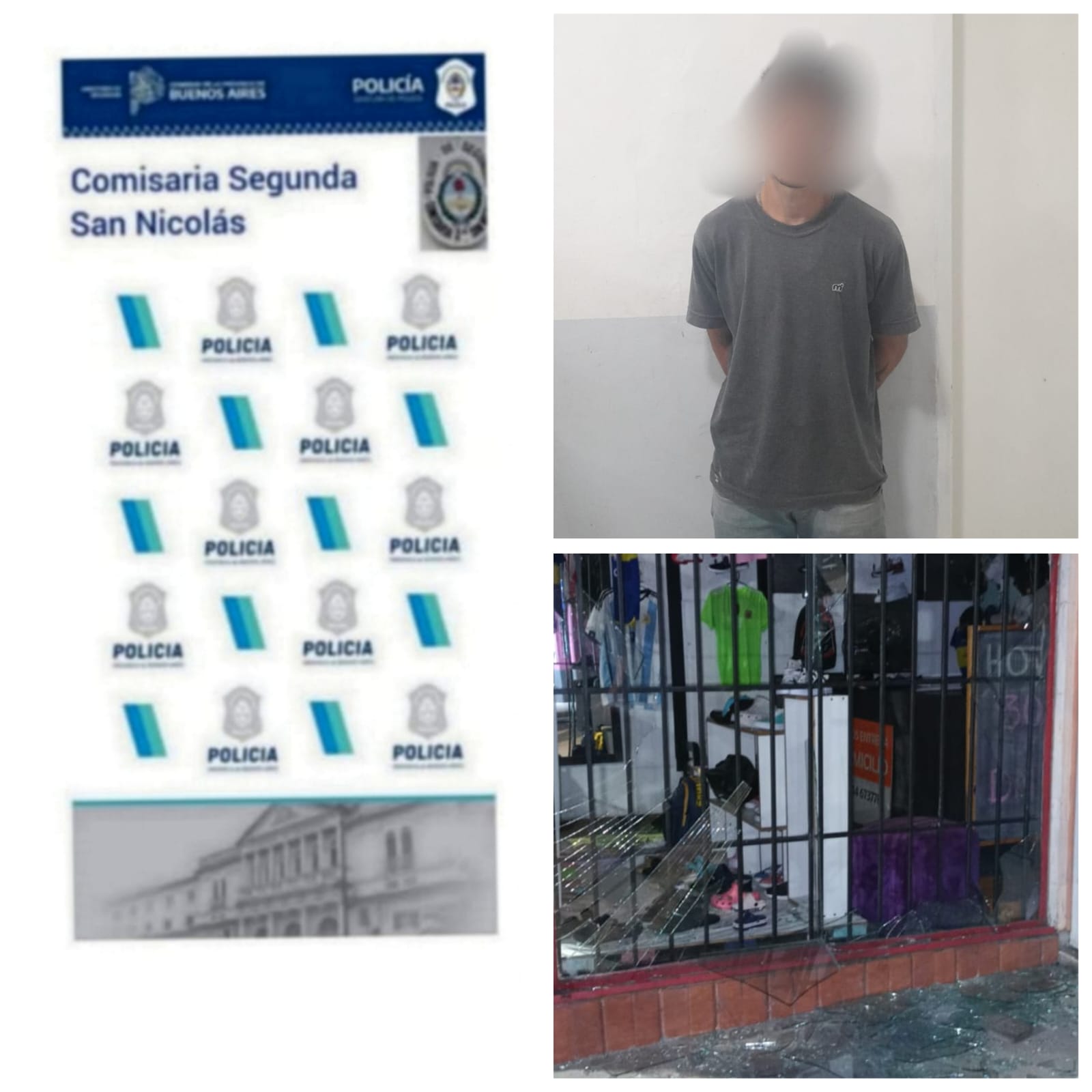 Lee más sobre el artículo Rompieron la vidriera de un local comercial