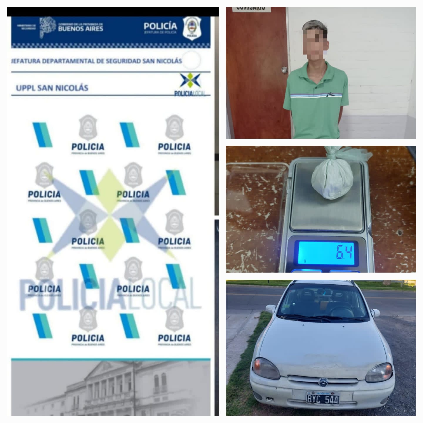 Lee más sobre el artículo Iban en auto robado y llevaban cocaína