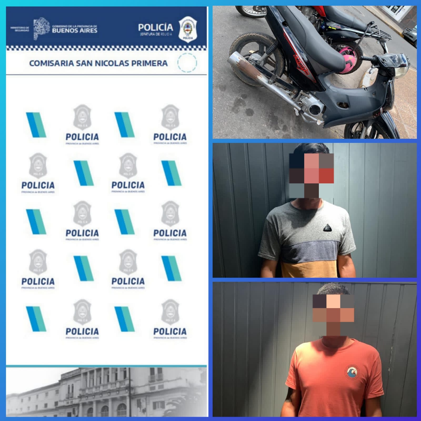 Lee más sobre el artículo Detuvieron a dos hombres que circulaban en moto robada