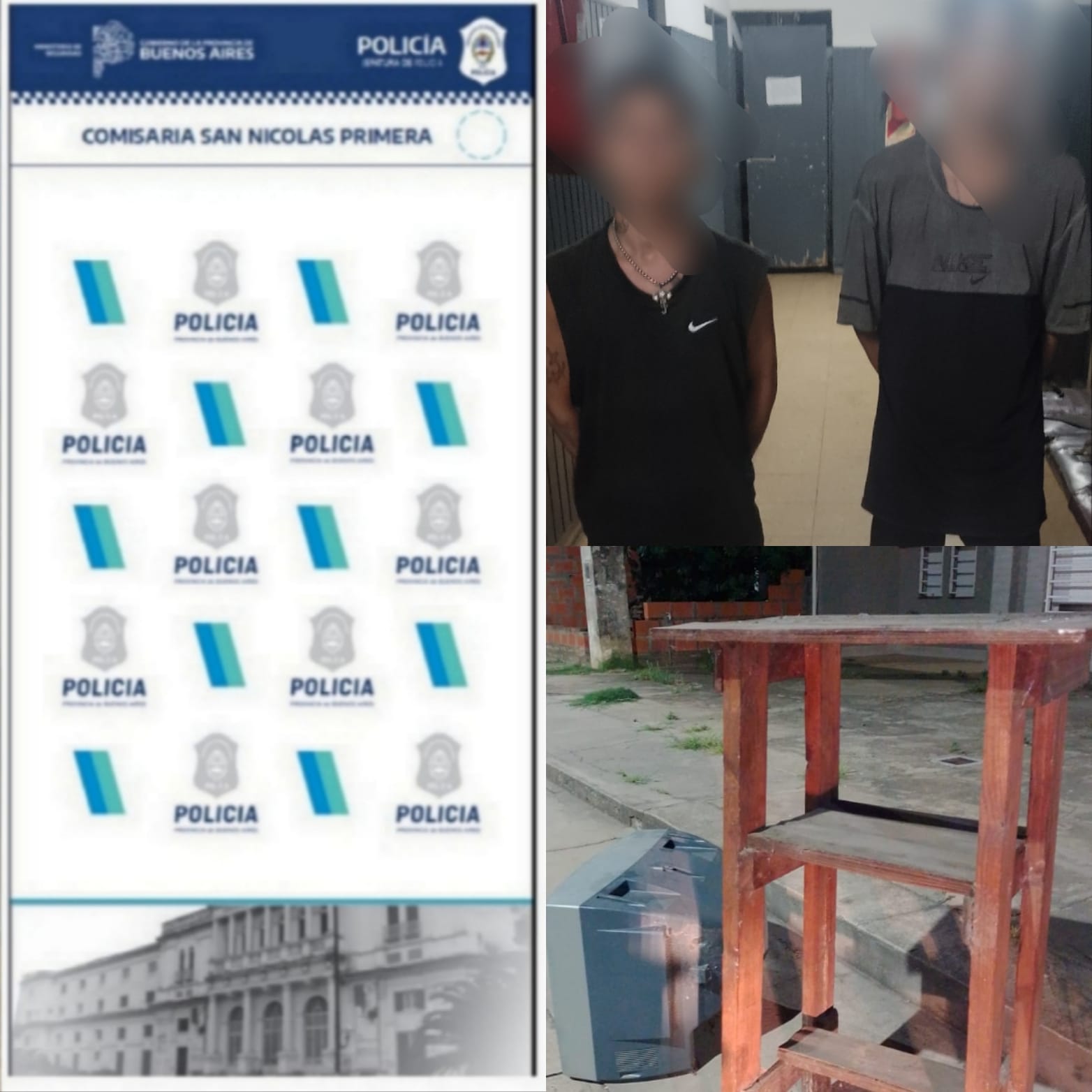 Lee más sobre el artículo Insólito: caminaban con un televisor y fueron detenidos