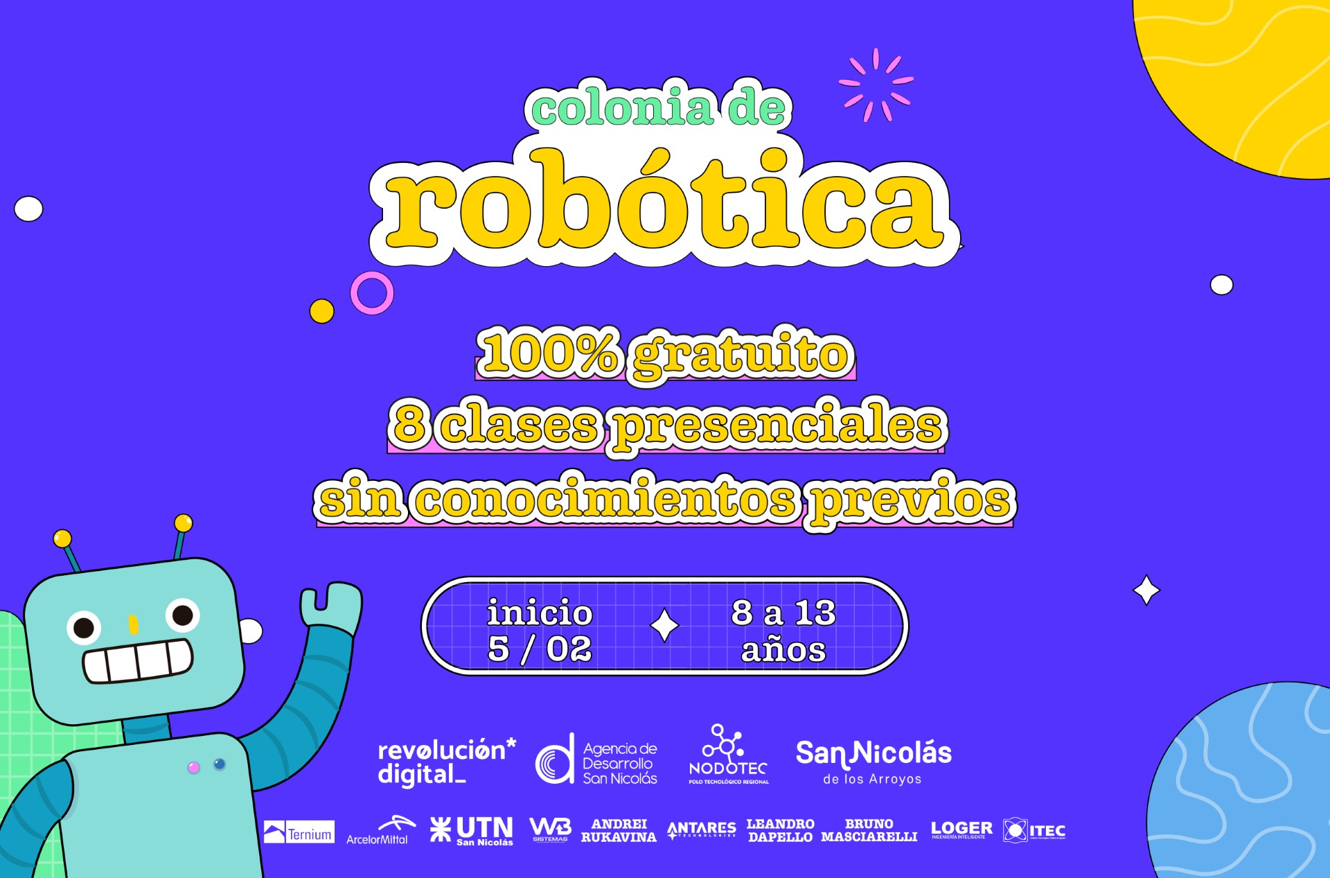 Lee más sobre el artículo Inscripción para Colonia de Robótica 2024