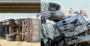 Lee más sobre el artículo Violento choque de camión con colectivo en la Autopista