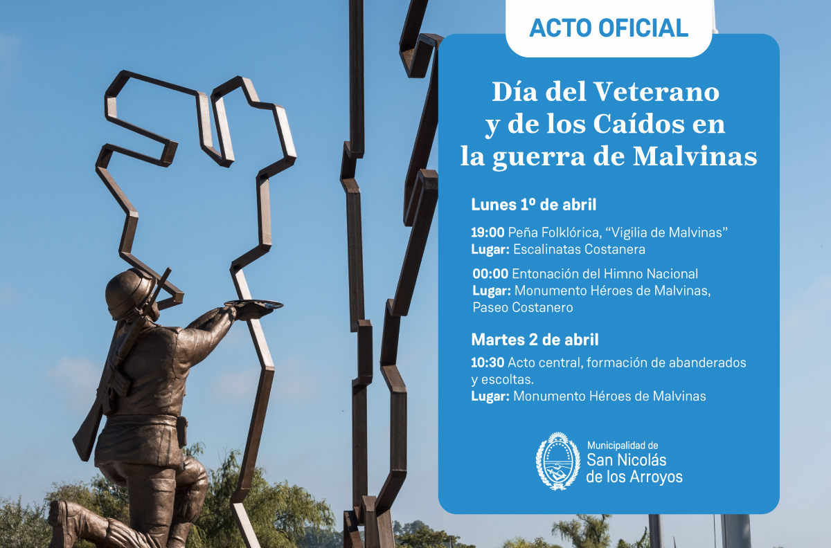 Lee más sobre el artículo Se realizan en San Nicolás los actos conmemorando la Gesta de Malvinas