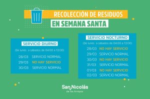 Lee más sobre el artículo Cambios en la recolección de residuos por el fin de semana largo