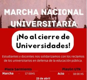 Lee más sobre el artículo Este martes los nicoleños marchan  contra el cierre de universidades públicas