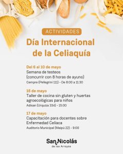 Lee más sobre el artículo El municipio realiza actividades por el Día de la Celiaquía