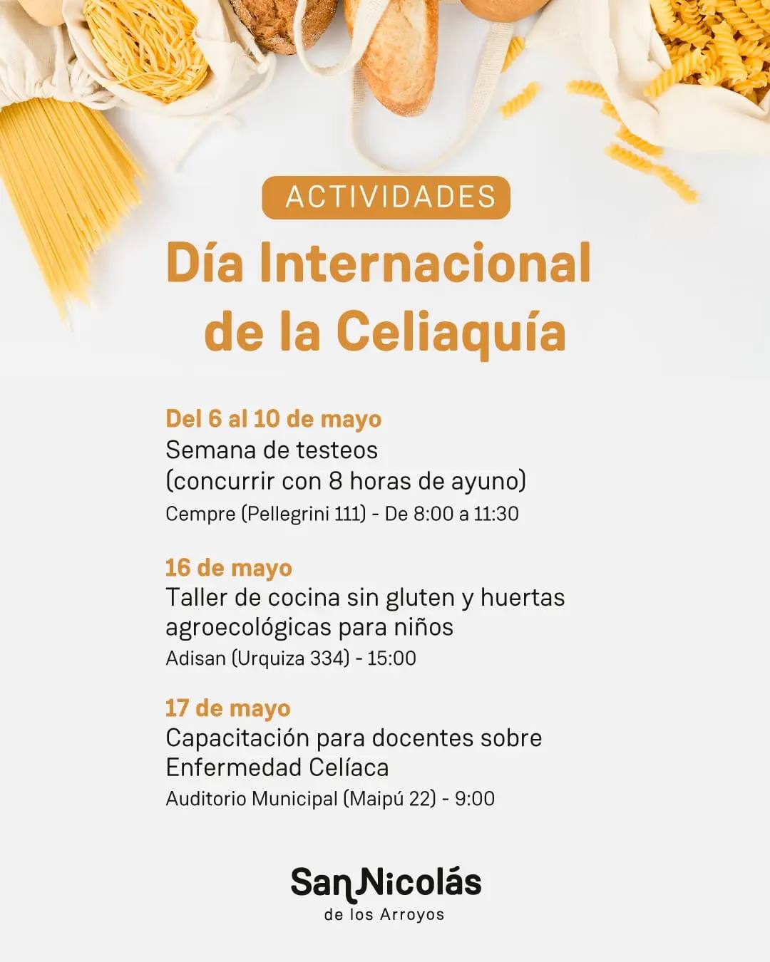 Lee más sobre el artículo El municipio realiza actividades por el Día de la Celiaquía