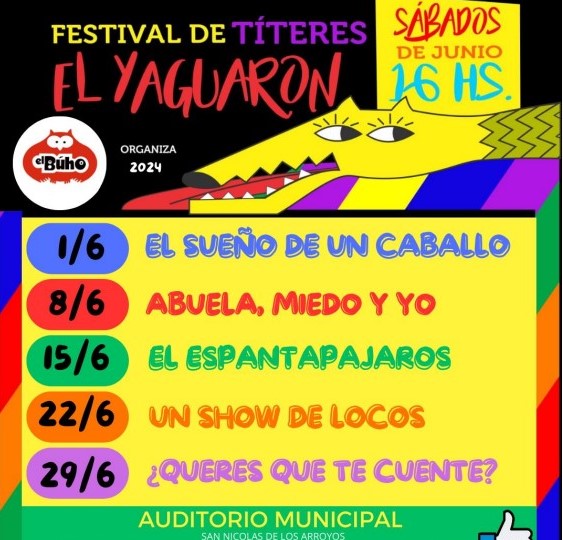 Lee más sobre el artículo Llega el Festival de Títeres «El Yaguarón 2024»