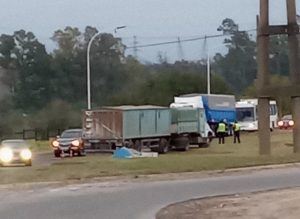 Lee más sobre el artículo Un camión despistó y destruyó el monumento frente a la planta de Ternium