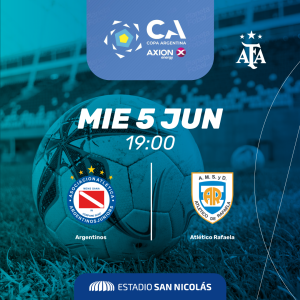 Lee más sobre el artículo Vuelve la Copa Argentina al Estadio San Nicolás