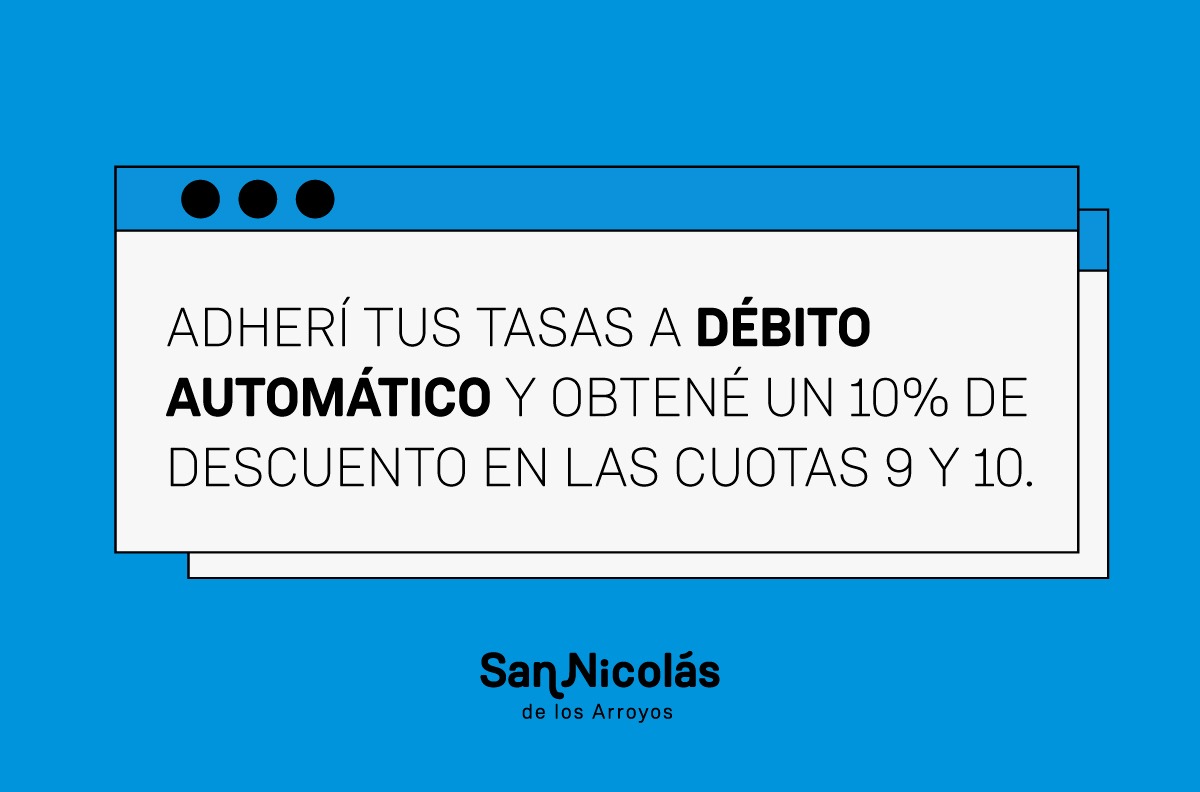 Lee más sobre el artículo Tasas municipales: descuento del 10% si adhieren al débito automático