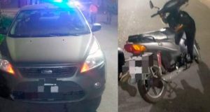 Lee más sobre el artículo Una mujer herida tras choque entre auto y moto en Barrio Las Flores