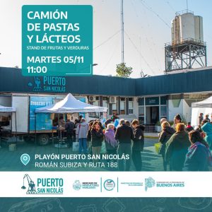 Lee más sobre el artículo El próximo martes llega al Puerto local el Camión de Pastas y Lácteos