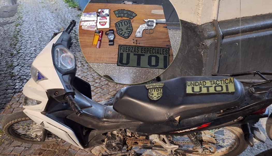 Lee más sobre el artículo Dos detenidos por llevar armas y moto con pedido de secuestro