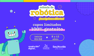 Lee más sobre el artículo Sigue abierta la inscripción para la Colonia de Robótica
