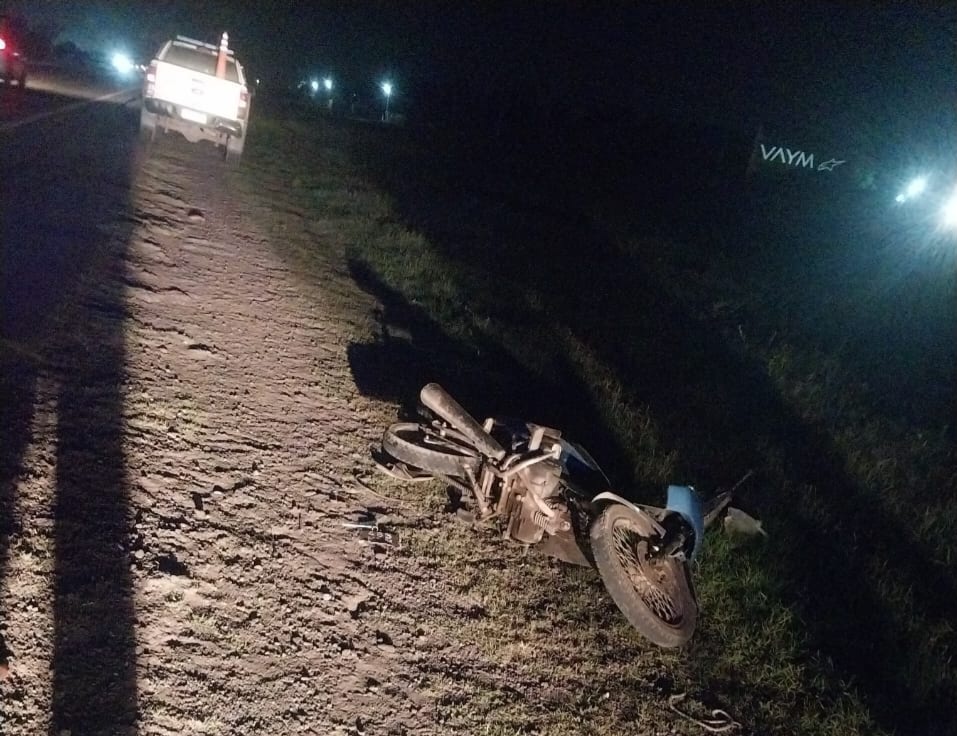 Lee más sobre el artículo Motociclista con lesiones tras accidente en la Autopista