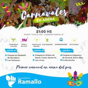 Lee más sobre el artículo Segunda edición de los Carnavales en Arena Ramallo