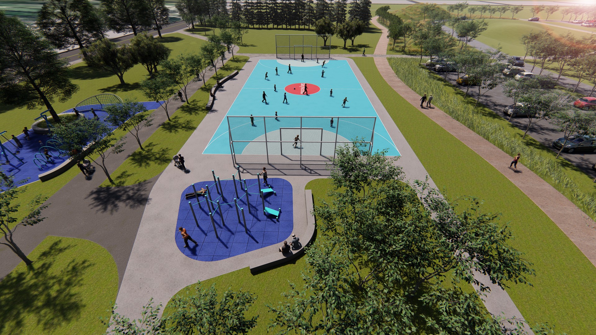 Lee más sobre el artículo El municipio construye un nuevo parque en la zona norte de la ciudad