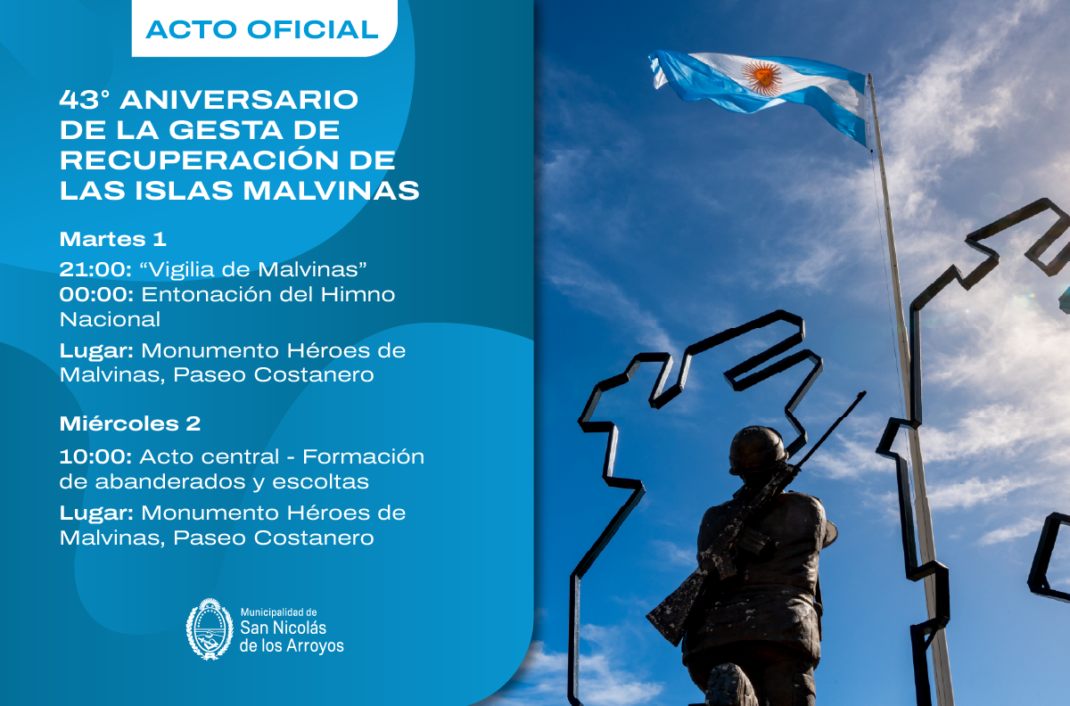 Lee más sobre el artículo Comienzan en nuestra ciudad los actos por el 2 de Abril