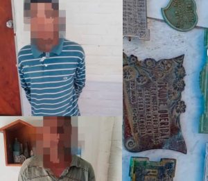Lee más sobre el artículo Dos hombres robaron placas de bronce en el Cementerio y fueron detenidos