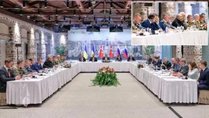 Lee más sobre el artículo Sin Putin ni Zelenski, Ucrania y Rusia concretaron el primer diálogo directo