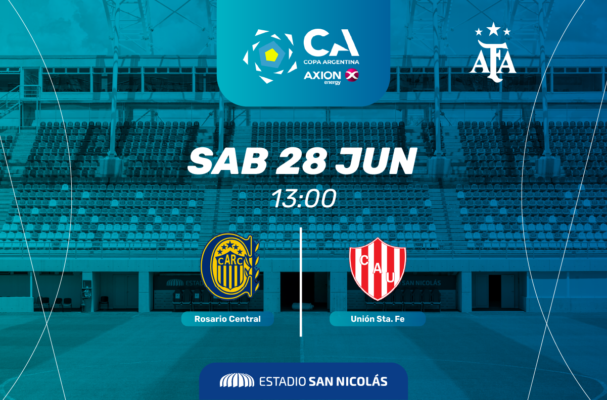 Lee más sobre el artículo Copa Argentina: Rosario Central-Unión juegan este sábado en el Estadio San Nicolás