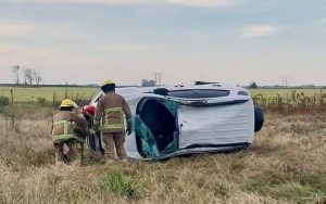 Lee más sobre el artículo Un hombre herido tras vuelco en la Autopista, a la altura de Theobald