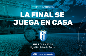 Lee más sobre el artículo Liga Nicoleña de Fútbol: se viene la gran final en el Estadio San Nicolás