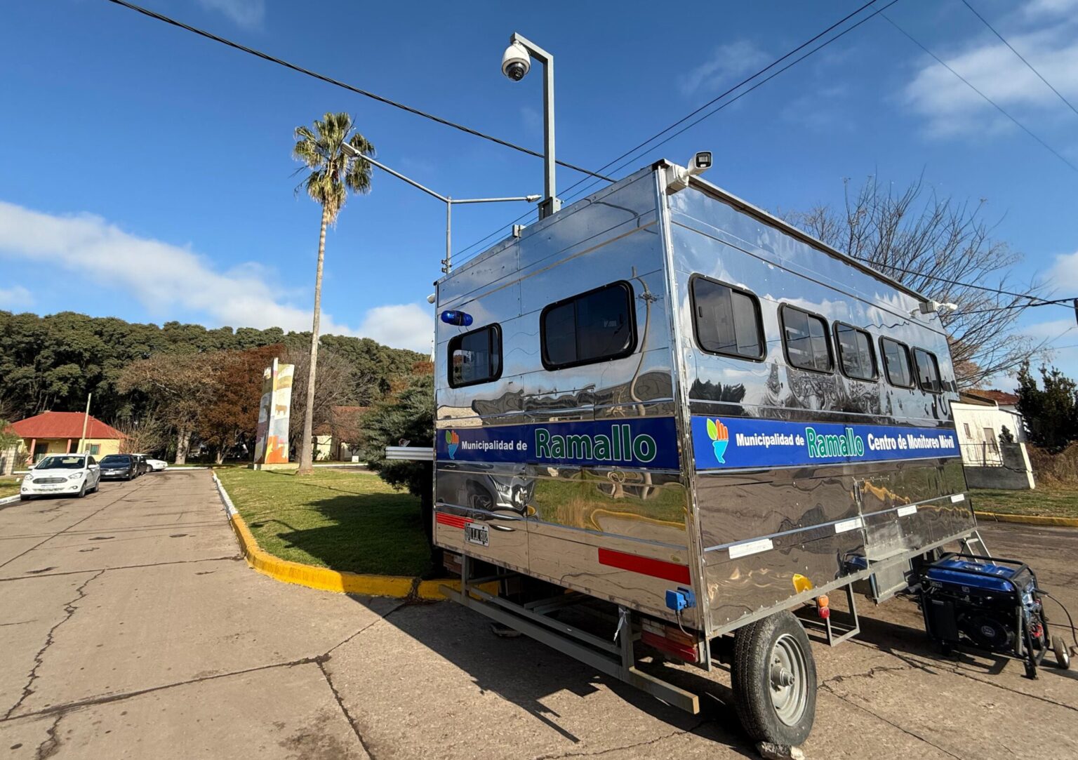 Lee más sobre el artículo Ramallo: para combatir la inseguridad, trasladaron a Pérez Millán la Central de Monitoreo Móvil