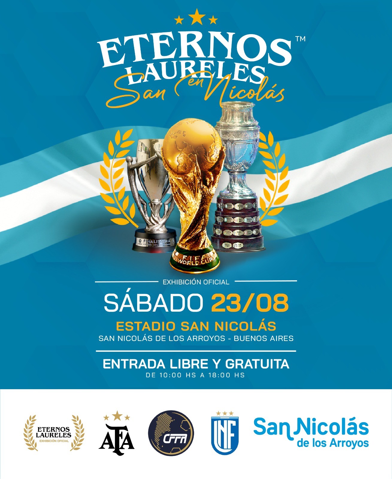 Lee más sobre el artículo Muestra «Eternos Laureles»: la Copa del Mundo llega a San Nicolás