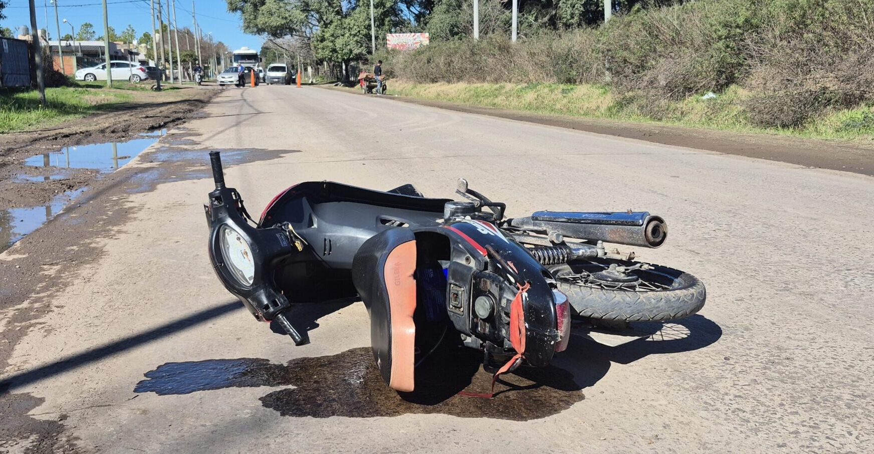 Lee más sobre el artículo Violento choque entre motos deja el saldo de dos personas heridas