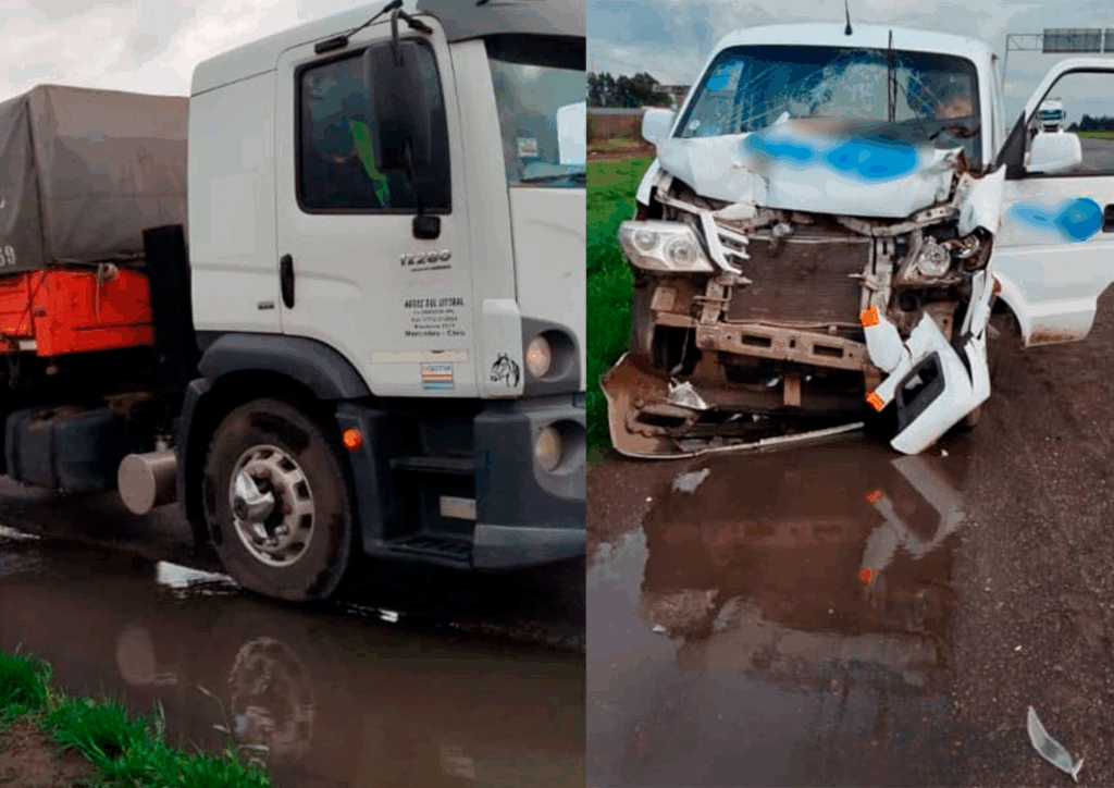 Lee más sobre el artículo Colisionaron dos camiones en la Autopista y uno de los conductores debió ser hospitalizado