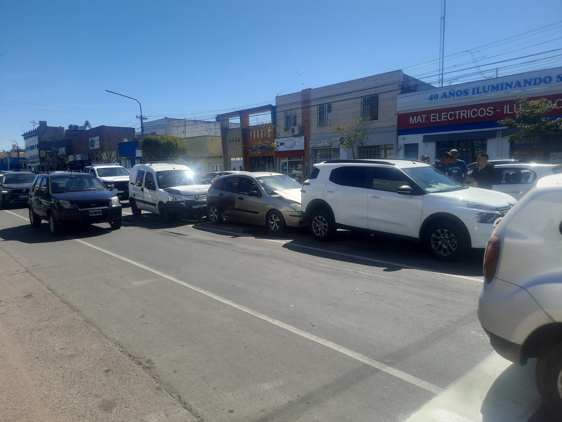 Lee más sobre el artículo Otro choque en cadena en Avenida Savio y Pringles, con tres vehículos involucrados