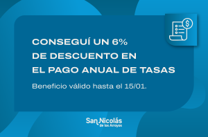Lee más sobre el artículo Anuncian descuento por el pago anual de tasas municipales