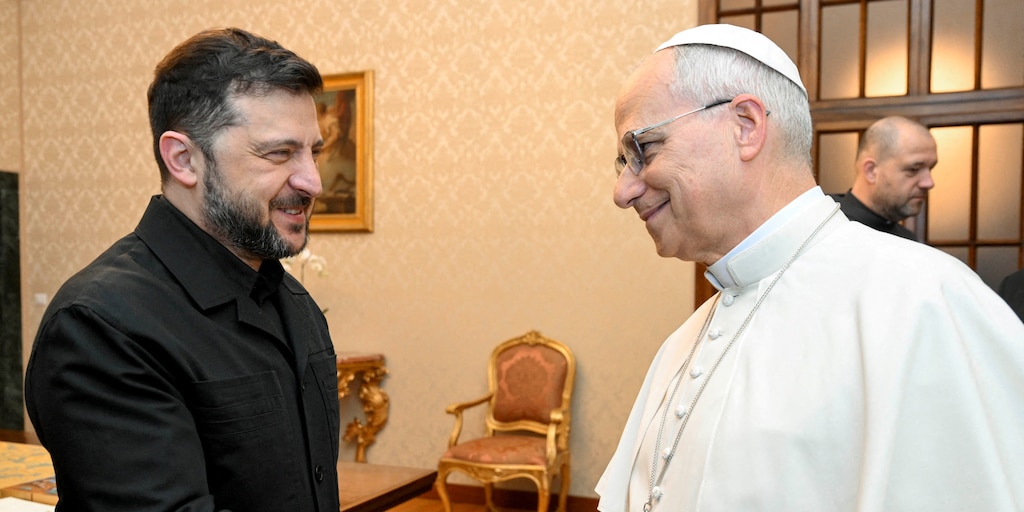 Lee más sobre el artículo El papa León XIV se reunió con Zelenski para reforzar la vía diplomática con Rusia