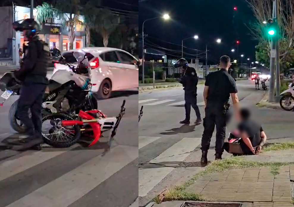 Lee más sobre el artículo Motociclista fue detenido tras persecución policial en Avenida Savio