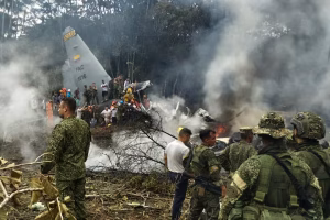 Lee más sobre el artículo Un avión de la Fuerza Aérea de Colombia se estrelló a los segundos de despegar