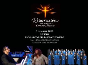Lee más sobre el artículo Un Concierto de Pascuas abierto y solidario reunirá a grandes artistas en las Escalinatas del Paseo Costanero