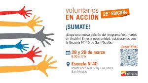 Lee más sobre el artículo Convocan a participar del Voluntariado de Ternium que beneficiará a la EP N°40 de San Nicolás